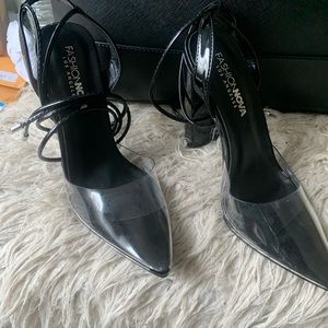 Sexy back platform heels
